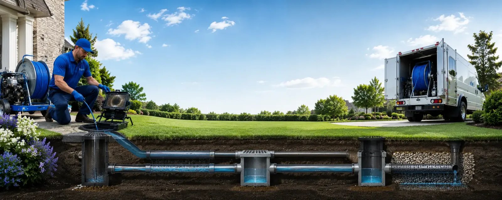 Outdoor drain cleaning information for Windsor, MA